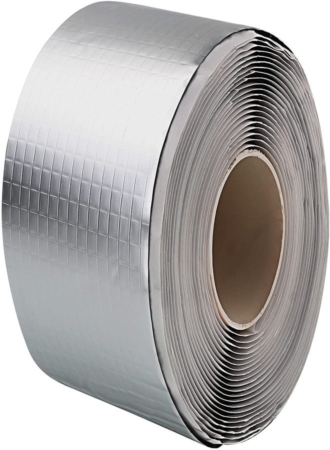 JENY Professional Super Waterproof Aluminum Butyl Tape Aluminum Foil Tape with Butyl Rubber Adhesive for Window Seal Metal Roof Flashing Patching Boat Pipe Gutter RV Awning Leak Repair (10 cm x 5 mt.)